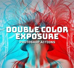 极品PS动作－双色曝光(10种效果/含高清视频教程)：Double Color Exposure Actions